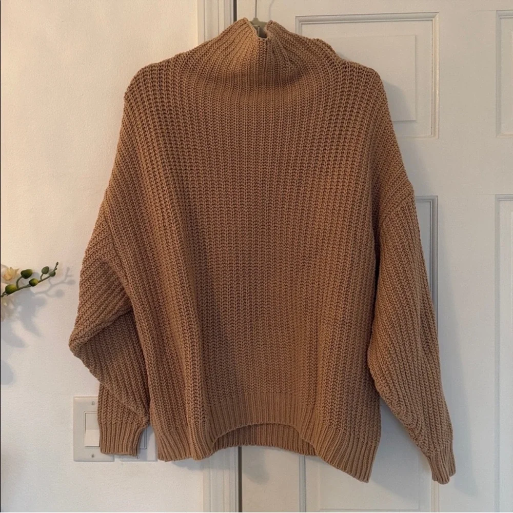 Free People Swim Too Deep Turtleneck Sweater XS